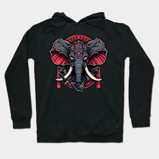 samurai elephant Hoodie